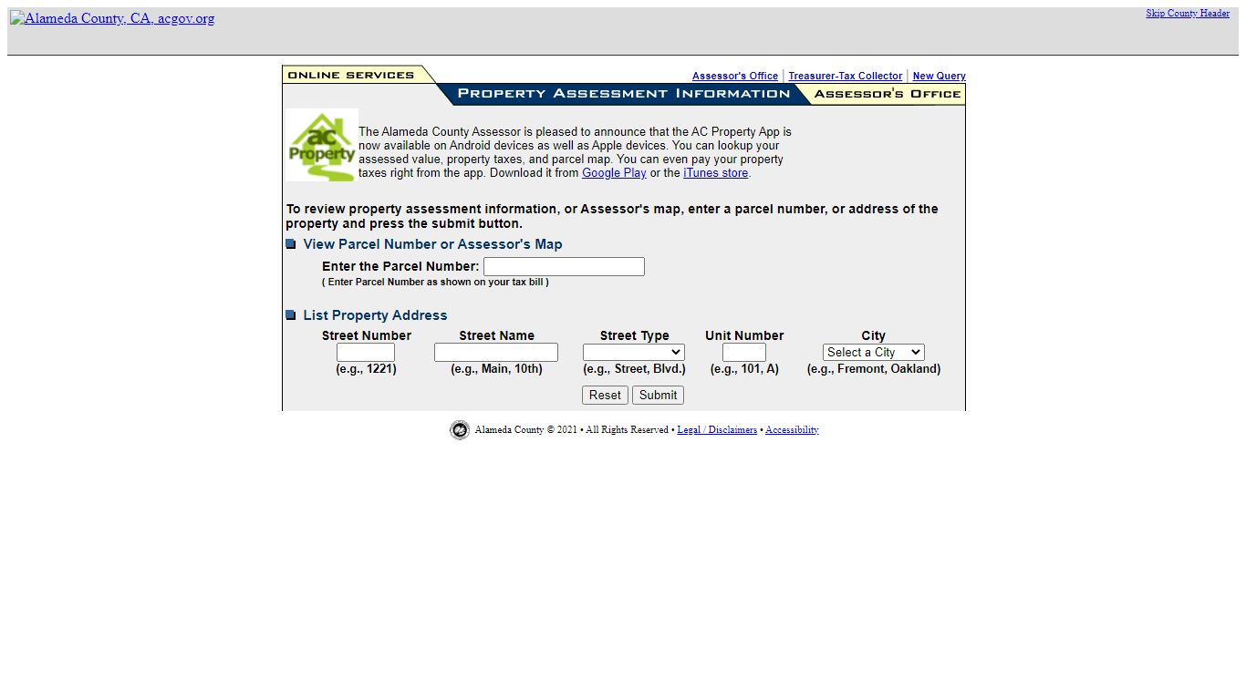 Property Values - Office of the Assessor - Alameda County